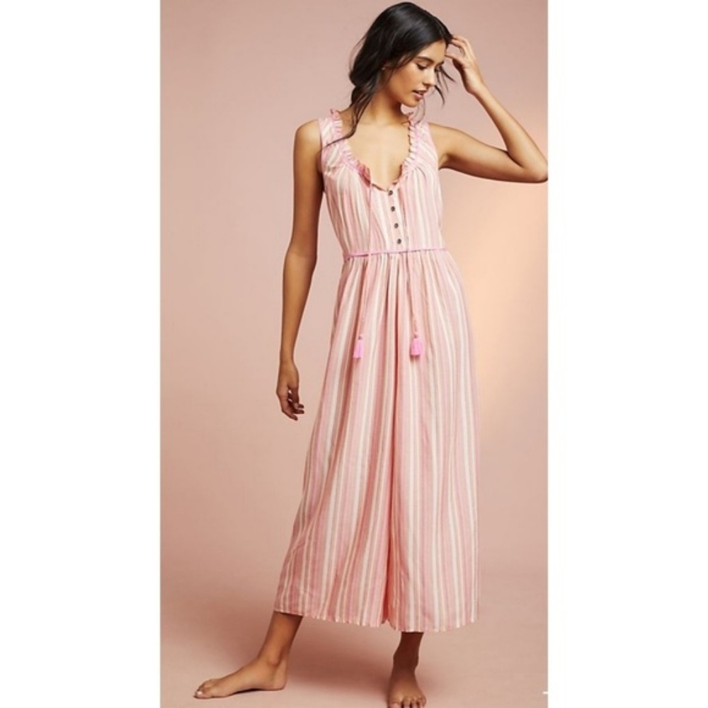 NEW Anthropologie Visayas Striped Jumpsuit - Picture 4 of 6